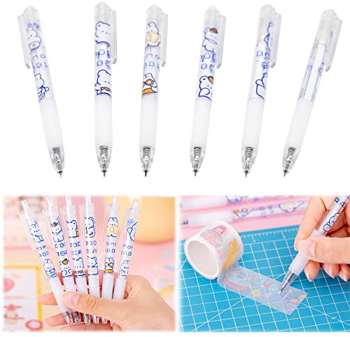 Artigianale Coltello Intaglio Manuale Penna - Tutti Gli Usi Penna, Taglierina Craft, Craft Coltello da Intaglio Craft Coltello Taglierina, Taglierina Di Carta Per Gli Studenti, Fai da Te (6 Pezzi)