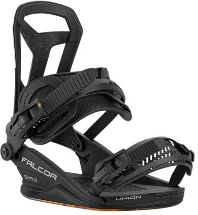 Union Falcor Men's Snowboard Bindings, Black, Small