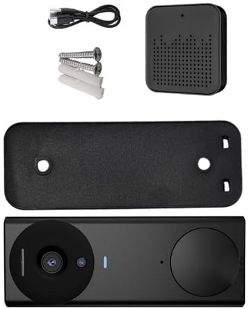 Smart videodörrklocka, HD WiFi dörrklocka ringer batteridriven, 2-vägs ljud nattvision, säkerhetsdörrring, rörelsedetektion