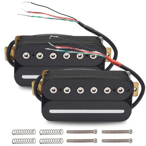 Fangxuee 2 justerbara Humbucker elektriska gitarrmikrofoner med dubbla spolar