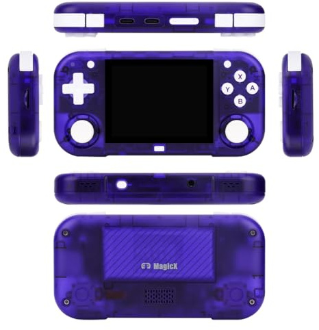 MINI Zero 28 Portable Retro Handheld Game Console, 2.8 Inch IPS Display 64-bit Android Gaming Device with 2900mAh Battery, Support 512GB TF Card, Multiple Emulator for Adults (64G)