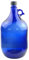 Albert's Premium Selection 5 Liter Henkelflasche/Glasballon, blau, inkl. schwarzem Deckel (1)