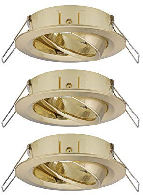 Paulmann 92489 Choose luminaire spot swivelling max. 3x10 watt Ceiling Spotlight Brushed Brass recessed lamp Aluminium