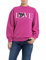 Replay Damen Sweatshirt aus Baumwolle Rose Label Collection, Fairy Violet 106 (Rosa), S