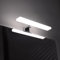 DEELUX LED Spiegelleuchte Bad 5W 600LM 30cm Neutralweiß 4000K,3in1 Montage IP44 Wandleuchte Spiegellampe 300mm,Spiegelschrank Beleuchtung 230V