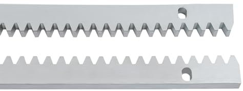 Konfiur 6x 1m Zahnstange, Torantrieb M4 12mm Schiebetore Komplett Set Schiebetorantrieb, Stahl Toröffner Zubehör Türabsteller Fernbedienung Tür Für Schiebetore, Silber