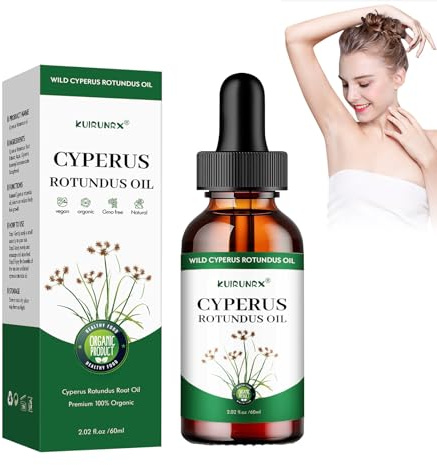 KUIRUNRX® Huile d'Épilation, Épilation Rapide Pour Les Femmes et Les Hommes et Toutes Les Parties du Corps, Pour Lisser la Peau du Corps Goutte D'eau Incluse Réduction de la Pilosité Corporelle