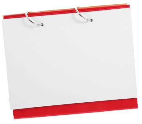 NUOBESTY Klippbokskalender, tom kalender, diy-rundbordskalender, avtagbara sidor för personlig anpassning med foton och teckningar, kan användas som kalender, dagbok eller anteckningsbok