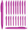 noTrash2003 100 Kugelschreiber Druckkugelschreiber Kulis Ballpen Schreibegräte blauschreibend als gemischtes Set aus 12 Farben vorsortiert immer mindestens 6 Farben (Pink)