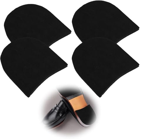 Lot de 2 Paires de Coussinets en Caoutchouc pour Réparation et Protection de Talons de Chaussures,Talon Chaussure Réparation,Semelle Caoutchouc de Reparation,Épaisseur de 4.5 mm et antidérapants