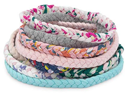 Parker Baby Girl Braided Headbands, Assorted 10 Pack of Hair Accessories for Girls -Wildflower Set