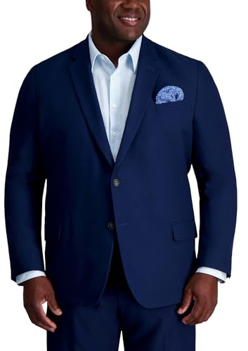 Haggar Men's Smart Wash Performance Suit Separate Jacket-Regular and Big & Tall Sizes, Midnight-BT, 52