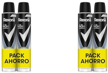 Rexona Invisible Desodorante Aerosol Antitranspirante para hombre Ice Pack Ahorro 200ml 2x (Paquete de 2)