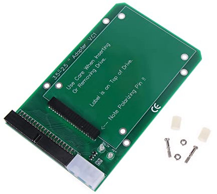 Saiyana Adaptateur IDE 2,5/50 broches vers 3,5 40 broches parallèle mâle/IDE pour ordinateur portable sans alimentation externe 40 broches IDE adaptateur IDE