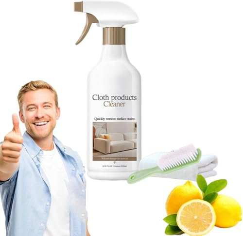 1 PCS Spray Detergente Senza Lavaggio per Divano, 500 Ml Detergente per Divano per Tessuto, Detergente per Tappezzeria per Mobili, Detergente per Sedili in Tessuto per Auto