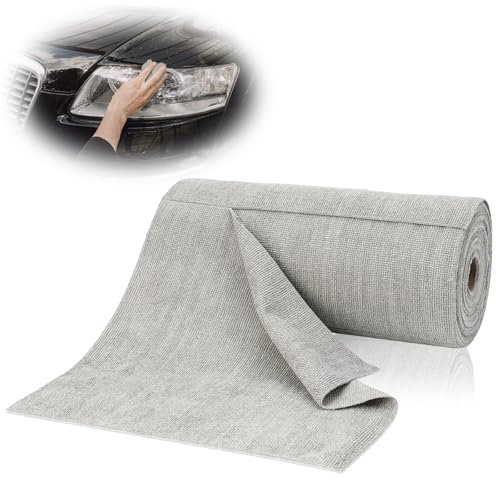 50 Stück Mikrofaser Reinigungstücher Abreißbare Putztücher 30×30 CM Fusselfreie Putztucher Rolle Mikrofaser Handtücher Waschbar Mikrofasertücher Auto Dunkelgrau Wiederverwendbare für Küche Fenster
