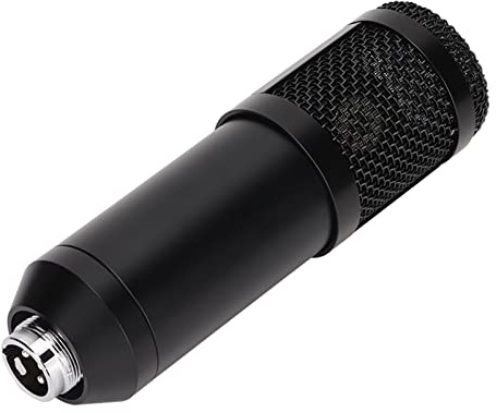 Micro à Condensateur de Jeu, Microphone D'Enregistrement de Diffusion BM800 XLR à 3,5 Mm avec Support Anti-Choc, Micro de Studio pour Podcasting, Streaming, Enregistrement, (Black)