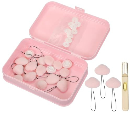 uxcell 8 Pcs Duvet Cover Pins to Hold Comforter Inside, Duvet Clips with Soft Fabric Material for Quilt Cushions Curtains, Light Pink (Cloud)