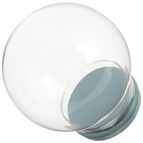 Veemoon Kit para Hacer Bola de Nieve DIY de Vidrio Transparente 100 MM Piezas de Repuesto para Bola de Nieve Decoración Creativa para Hogar y Manualidades Infantiles