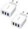 Chargeur Secteur USB 3 Ports Universel Chargeur Mural (5V 3A Max) Adaptateur USB Universel pour Apple iOS, Android, Appareils Portable Windows etc