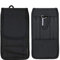 Funda Universal con Clip de Cinturón para Samsung Galaxy A15 LTE A25 Xiaomi 14 Civi Pro Redmi K70 Pro Note 11 Smartphone Carcasa Vertical/Horizontal Nylon Bolsa de Cintura Cover Negro