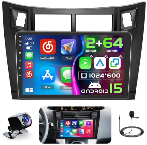 android bilradio bilradio carplay ecran carplay auto toyota yaris 2005 2006 2007 2008 2009 2010 2011 toyota yaris carplay toyota yaris radioskärm bil carplay toyota radio toyota carplay toyota skärm c