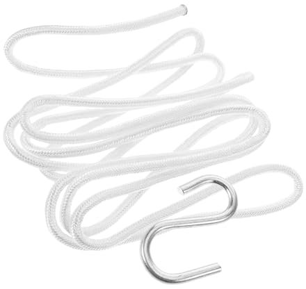 GAROZATION 1 Satz Gurtband Aus Hängemattenseil Baumgurt Für Schaukel Schaukelseil-aufhängeset Hängesesselbefestigung Hängesessel Im Freien Seil Baumschaukel-aufhängegurt-Set Nylon Weiß