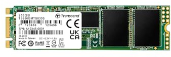 Transcend MTS830S 256GB M.2 2280 SATA III 6Gb/s SSD, Read/Write up to 530/400 MB/s with DRAM Cache for Ultrabooks& Lightweight Notebooks TS256GMTS830S