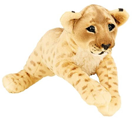 Löwe Baby braun XL Plüschtier 60 cm liegend Kuscheltier Stofftier Softtier