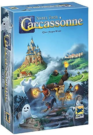 Hans im Glück, Nebel über Carcassonne, Familienspiel, Brettspiel, 1-5 Spieler, Ab 8+ Jahren, 35 Minuten, Deutsch