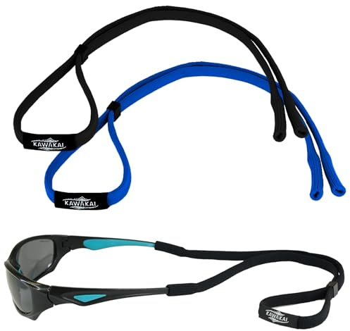 KAWAKAI® Cordones para gafas deportivas - Sujeta gafas - Cordon gafas ajustable para no perder las gafas cuando realices cualquier tipo de movimiento brusco en cualquier situacion
