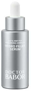 DOCTOR BABOR Hydro Filler Serum | Gesichtspflege für Trockene Haut, Feuchtigkeitsserum mit 2.9% NMF PGA, Mit Hyaluron Säure und Peptide, Glow Serum für Gesicht, Ohne Parfum, vegan | 30ml