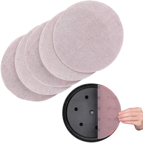 Sruhrak 225mm Net Sandpaper, 25 PCS Mesh Sanding Discs 150 Grit Hook and Loop Sanding Pads for Drywall Sander Efficient Dust Removal Random Orbital Sander Polishing