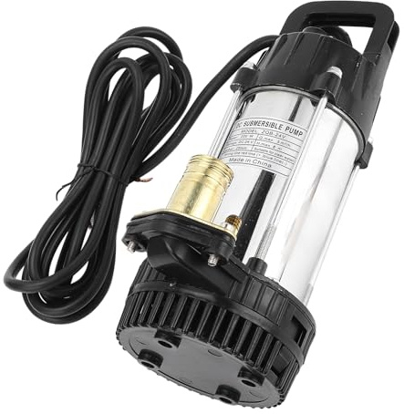 EIMSOAH Pompa Sommersa DC24V a Tenuta Forte 220 W 3 Metri³/h 8 M di Sollevamento per Piscina, Acquario, Fattoria, Ranch