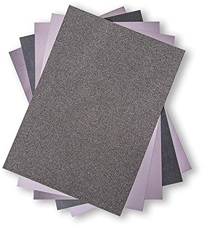 Sizzix Surfacez-Opulent Cardstock 664536, Charcoal, 50 Pack, Metal, One Size