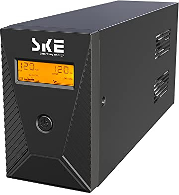 600VA/360W Ups Battery Backup and Surge Protector,Computer Uninterruptible Power Supply Units,SKE Ups Power Supply