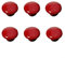 Schubladenknöpfe, Vintage-Schrankknöpfe, Grün 6 Stück 39,5 mm Keramikknöpfe Vintage DIY Heimdekoration Kleiderschrank, Schrank, Schrank, Schublade, Kommode, runde Griffe und Griffe/Rot ( Color : Red )