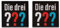 Mono Quick 1813x Die drei ??? Applikation, Bügelbild, Patch, Aufnäher, Drei Fragezeichen (18131 - Logo 2er Set)