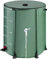 Barril de lluvia plegable de 53 galones con cremallera abierta y 12 postes, kit de sistema de recogida de agua de lluvia portátil de 200 L con 1 espiga y 2 desbordamiento, barril recogedor de lluvia