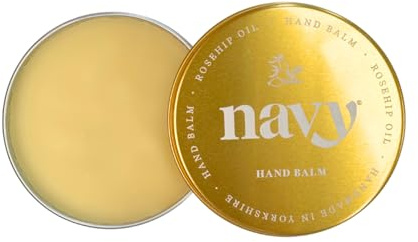 Navy Hand Balm 60ml | Enriched with Rosehip Oil, Aloe Vera & Coconut Oil | Deeply Nourishes & Moisturises Hands, Nails & Cuticles | Vegan & Cruelty-Free | Aloe Vera Hand, Nail & Cuticle Oil Balm