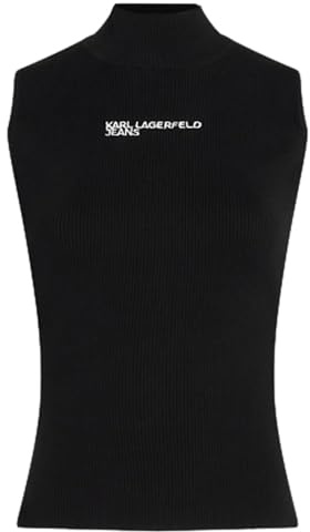 Karl Lagerfeld Jeans Mujer Knitted Top Black M