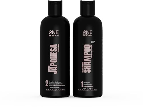 Keratina Japonesa sin Formol (250ml.) | Alisado Profesional Orgánico- Duración Hasta por 7 Meses - Para Todo Tipo de Cabellos, Incluyendo Decolorados, Maltratados, Afros.- Fácil de Aplicar en Casa.