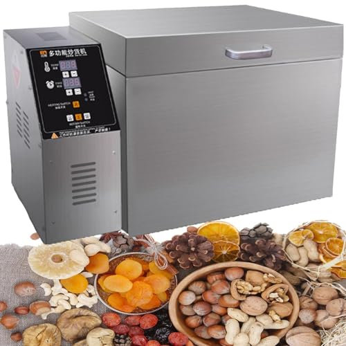 Electric Heating Roasting Machine,Coffee Bean Roaster,Commercial Coffee Roaster Machine,Adjustable Temperature and Even Baking,7min Quickly Heating,Stir-Fried Whole Grains,Type20