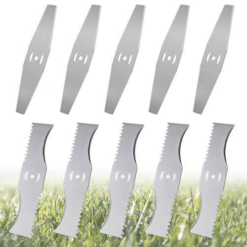 eupdd 16 Pièces Lame Coupe Bordure: Coupe Bordure Lame de Rechange, Lames de Rechange en Métal, Accessoire de Coupe-Bordure sans Fil, Professionnel pour Jardin et Terrain Difficile