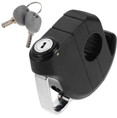 HIAKDOFT Candado Para Casco De Moto Soporte Para Manillar Bloqueo De Casco Para Scooter Eléctrico Gancho Antirrobo Para Bicicletas y Motocicletas Uso Viajes y Parqueo