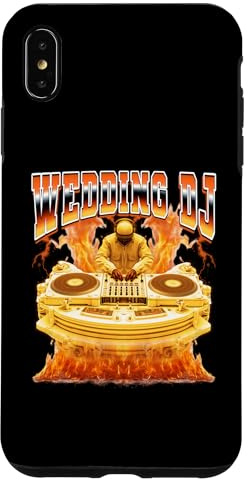 Boda DJ Discjockey Disco Jockey Tocadiscos 90s Bootleg Carcasa para iPhone XS MAX