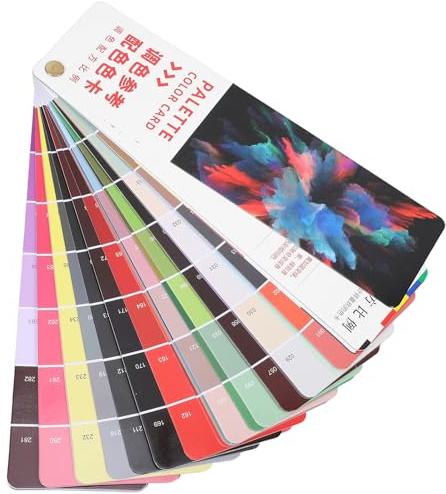 Homoyoyo 385-color Paint Mixing Guide Chart, Craft Palette Reference Card, Colour Sample Card for DIY Art and Painting Supplies, Artist Mixing Palette Guide