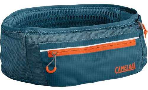 CamelBak Ultra Belt - Cinturón de hidratación Ligero y sin Rebote con Frasco de Almacenamiento rápido de 17 onzas, Elementos Reflectantes, Ajuste Ajustable y Amplio Almacenamiento para Correr,
