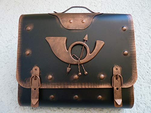Wandbriefkasten Tasche Briefkasten Postkasten Zaunbriefkasten mit Zeitungsrole Zeitungsfach aus rostfreiem Stahl verzinkt. Befestigungsmaterial GRATIS!