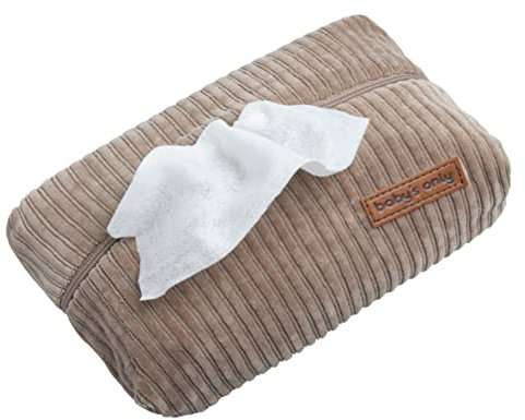 Baby's Only - Baby Feuchttücherbezug Sense - Weichem Rib-Corduroy Feuchttücher Box - Feuchttücher Bezug für Baby Wipes - Baby Feuchttücher Organizer für Wickeltasche - Clay